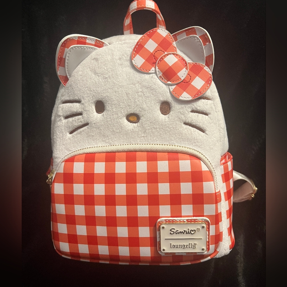 Loungefly Sanrio Hello kitty picnic gingham  mini backpack